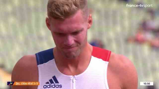 The decathlon world champion in Eugene in July, Kevin Mayer had to cut short his 100m this morning for his entry into the running, hampered by a possible injury.  It's already the end for the Frenchman after the first test...