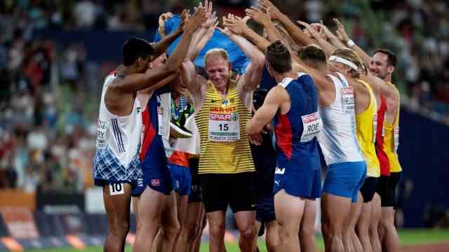 European Championships: Emotional farewell: Arthur Abele, 36, completed a European Championship decathlon for the last time.