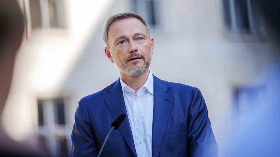 Federal Minister of Finance and FDP leader Christian Lindner