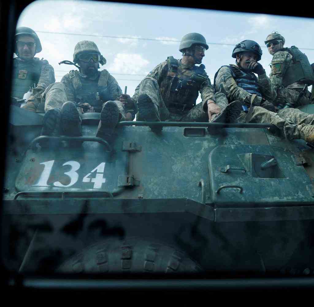 Ukrainische Soldaten unterwegs in Kramatorsk: Der Donbass ist besonders umkämpft