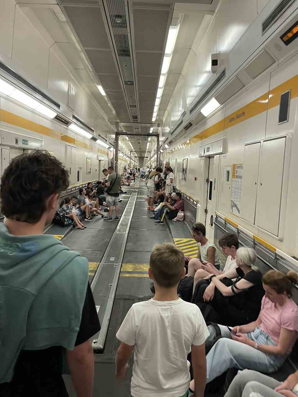 Passengers had to wait several hours on the train