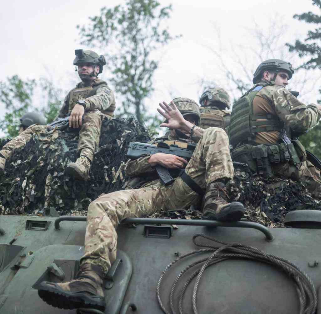 Ukrainische Soldaten in der Donbass-Region
