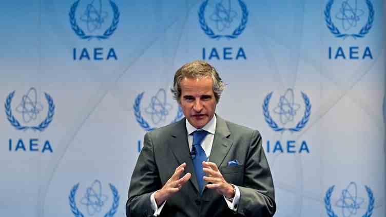 Rafael Mariano Grossi, Director General of the International Atomic Energy Agency (IAEA), in Vienna (Austria), June 09, 2022. (JOE KLAMAR / AFP)