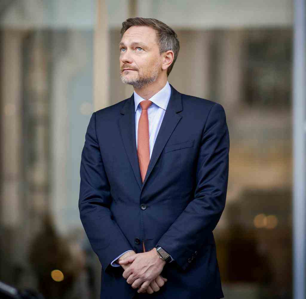 Christian Lindner, Federal Chairman of the FDP and Federal Minister of Finance, recorded during a press statement with Ricarda Lang, Federal Chairman of BUENDNIS 90/DIE GRUENEN, (not in the picture) and Lars Klingbeil, Federal Chairman of the SPD, (not in the picture) after the coalition committee Top representatives of the SPD, BUENDNIS 90/DIE GRUEN and FDP.  Berlin, March 24, 2022.