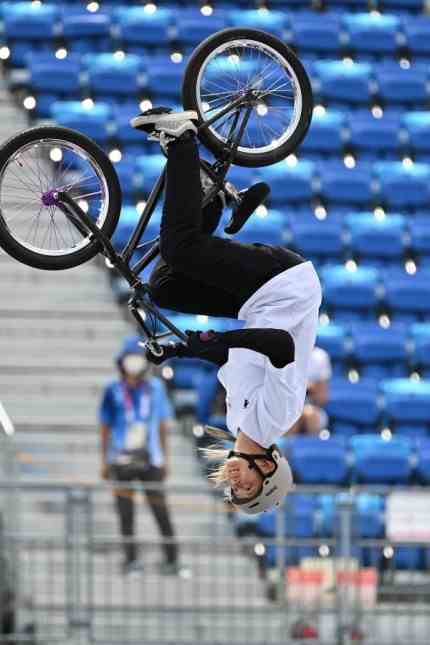 Athletes at the European Championships: Sometimes upside down: Lara Lessmann (here at the Olympic Games in Tokyo) is a medal candidate in BMX Freestyle.