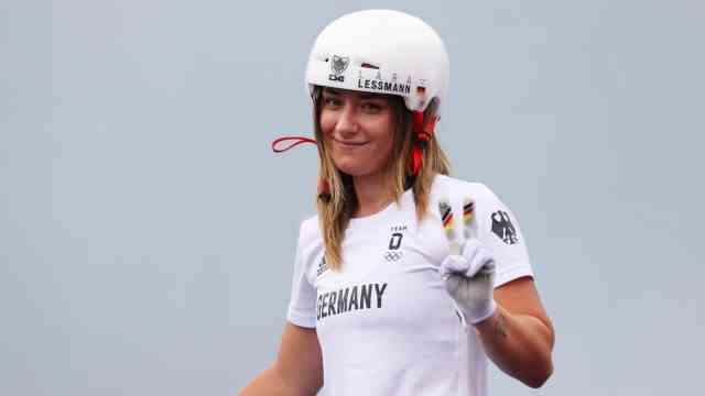 BMX at the European Championships: In Tokyo she was sixth - but Lara Lessmann was still ailing.