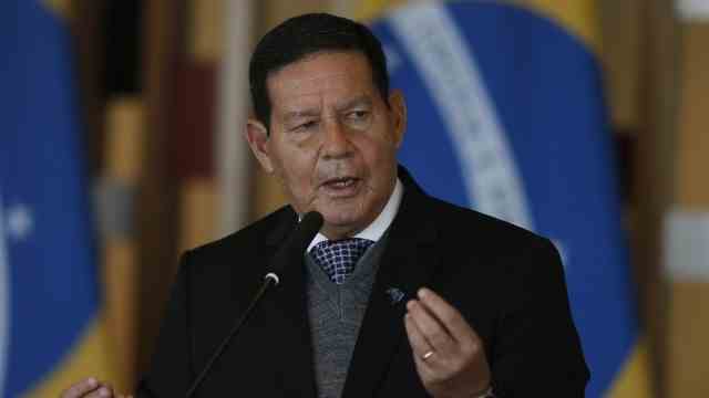 South America: Hamilton Mourão, 69, became vice president in 2019.  He is now running for a seat in the Senate.