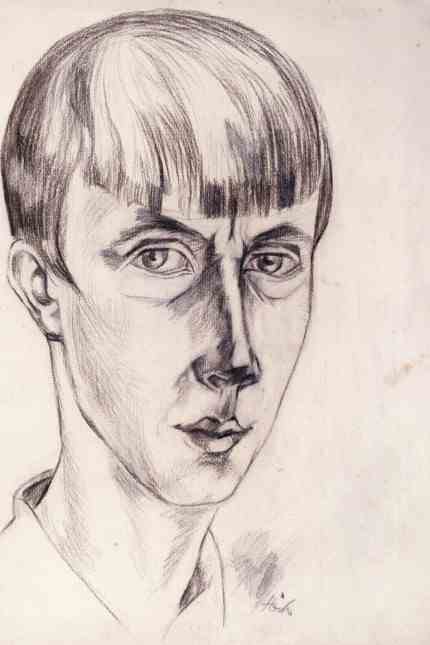 Exhibition in Würzburg: A self-portrait by Hannah Höch from 1917.