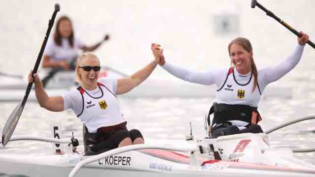 Inclusion in canoeing: could only start in Munich thanks to a private sponsor: Lillemor Köper (left) and Esther Bode.
