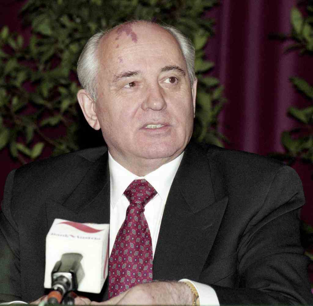 Mikhail Gorbachev, former Russian President at a PC on December 5th...