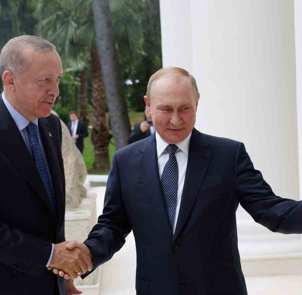 Wladimir Putin empfängt Recep Tayyip Erdogan in Sotschi