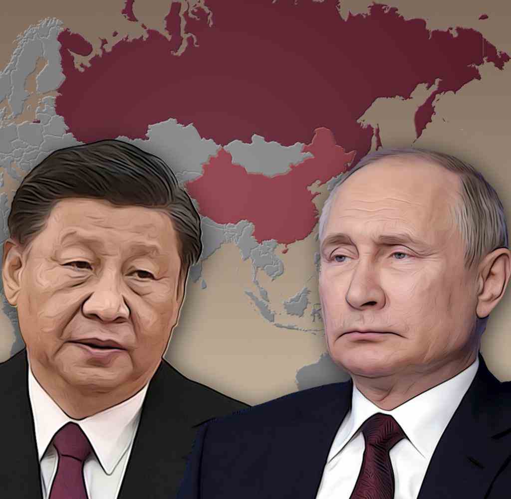 The dictators of China and Russia, Xi Jinping (left) and Vladimir Putin