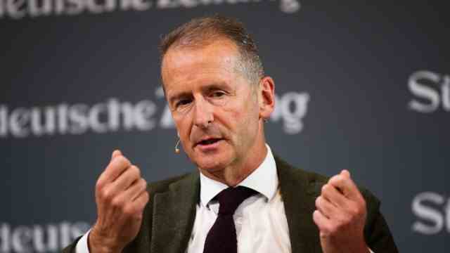 Change of boss: Herbert Diess, the provocateur and still boss at Volkswagen.