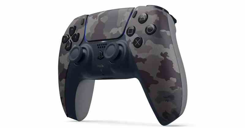 The PS5 DualSense controller in camouflage look should be around €75 RRP (Image: Sony Interactive)