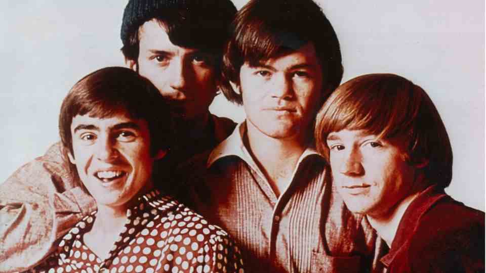 The legendary Monkees in the 1960s (from left): Davy Jones, Mike Nesmith, Mickey Dolenz, Peter Tork