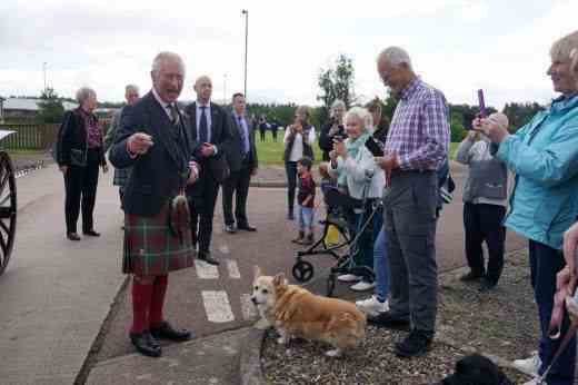 Prince Charles in Lanarkshire, Scotland, September 7, 2022.