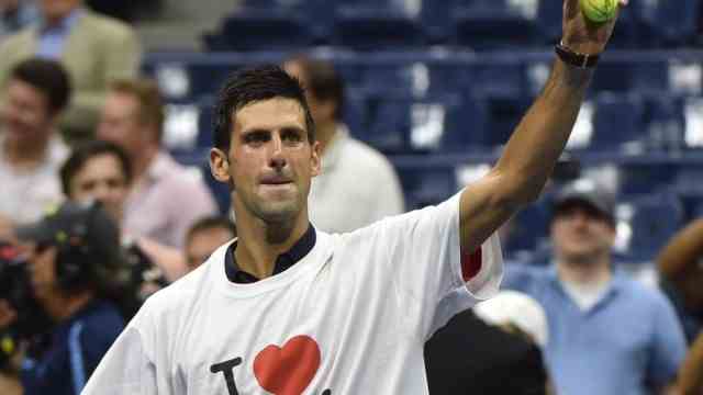 US Open: Loves New York, says his t-shirt: Novak Djokovic.
