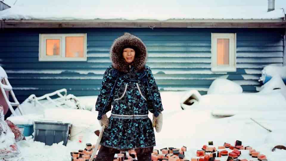 A woman in Kaktovik, Alaska, prepares whale meat - an important food for the indigenous people.  Your risk of developing colon cancer is very high