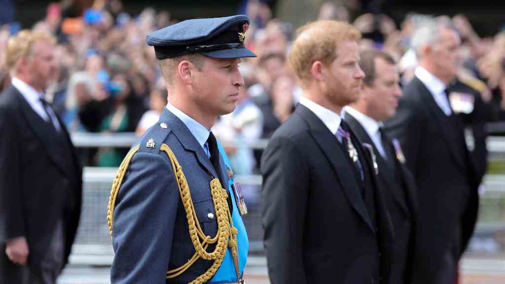 William and Harry mourn the Queen together Memories of Diana's funeral