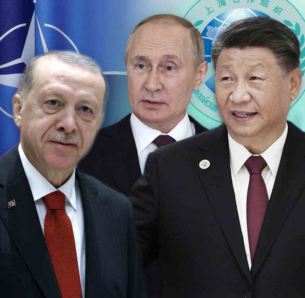 Turkey's President Erdogan, Russia's President Putin, China's President Xi