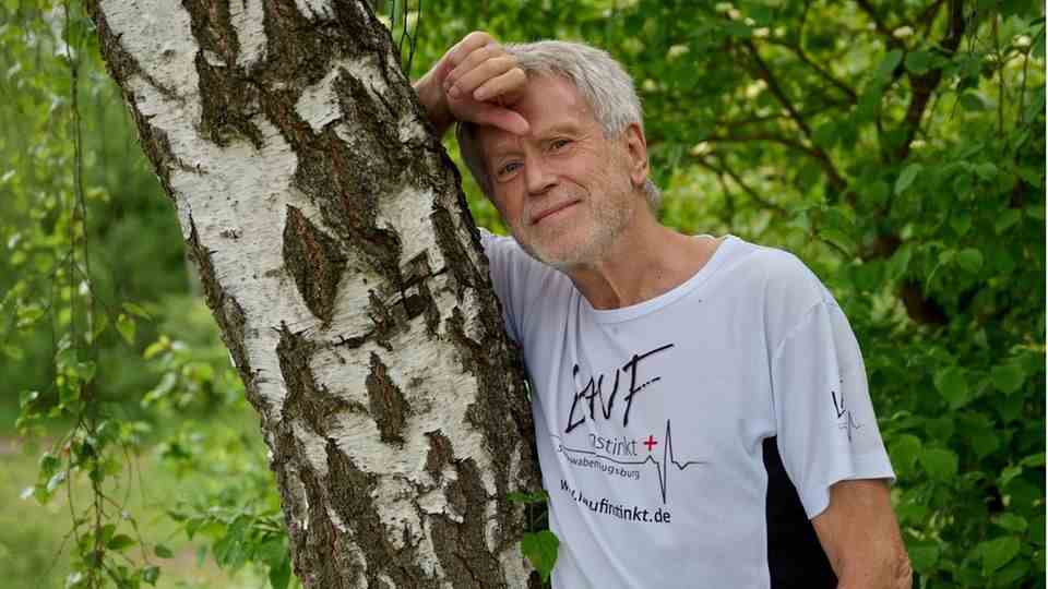 Running therapy: Burkhard Boenigk, 71, from Königsbrunn discovered his passion for running years ago and has been a running therapist since 2015