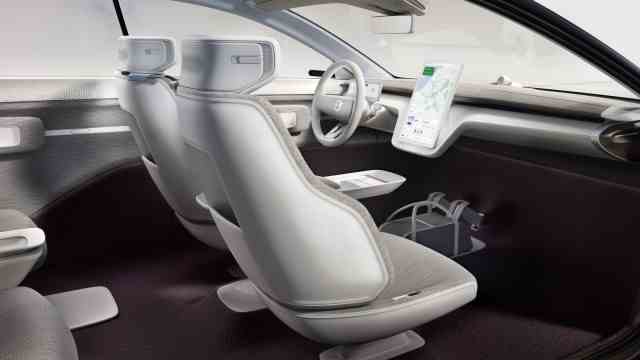 New top model: The Volvo Concept Recharge gives a foretaste of the interior of the upcoming EX90.