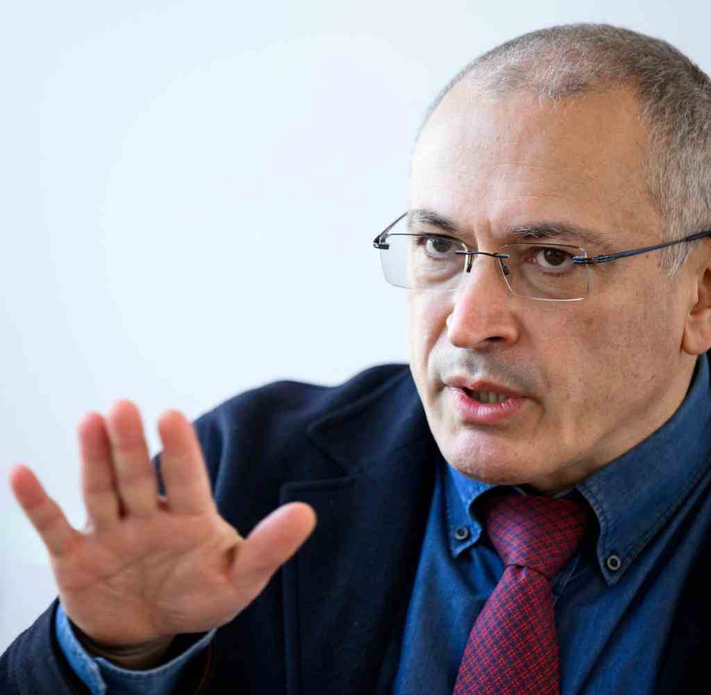 The Russian regime critic Mikhail Khodorkovsky