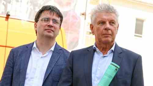 Reactions to the S-Bahn disaster in Munich: When it comes to the main route on one line: Florian von Brunn (left), chairman of the SPD parliamentary group in the Bavarian state parliament, and Munich's mayor Dieter Reiter (both SPD).