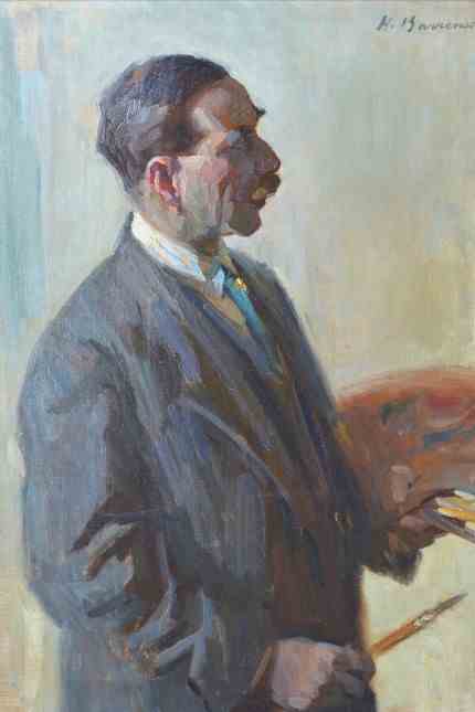 Exhibition in Garmisch-Partenkirchen: A portrait of the painter Clemens Fränkel from 1921 by Hermann Barrenscheen.