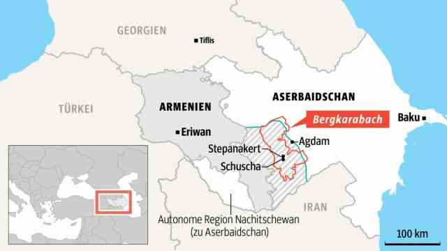 Caucasus: The conflict between Armenia and Azerbaijan has been unresolved for many years.