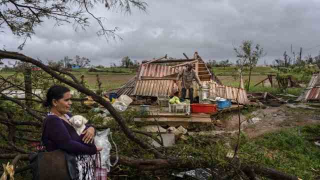 hurricane "ian" in Cuba: destruction in the province of Pinar del Río