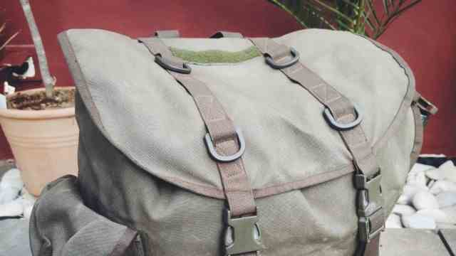 Favorite thing: Inconspicuous, but practical: This backpack reminds Rainer Gärtner of many positive moments in the army.