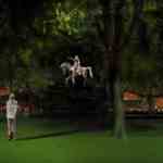 Nuit Blanche 2022: Le Jardin des Lys, an installation by Pierre Delavie on Place des Vosges