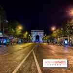 Visuel Paris Arc de Triomphe Champs Elysées nuit