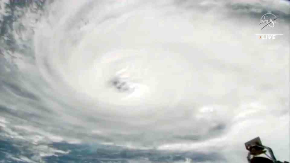 Video from space: Nasa shows Hurricane Ian hitting Florida