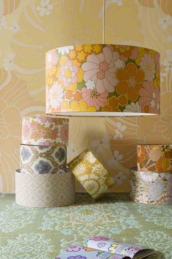 Makeover a lampshade 