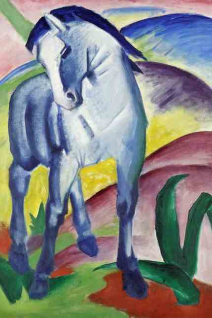 Culture: Icon of the Blue Rider: Franz Marcs "Blue Horse I" from 1911 in the municipal gallery in the Lenbachhaus.