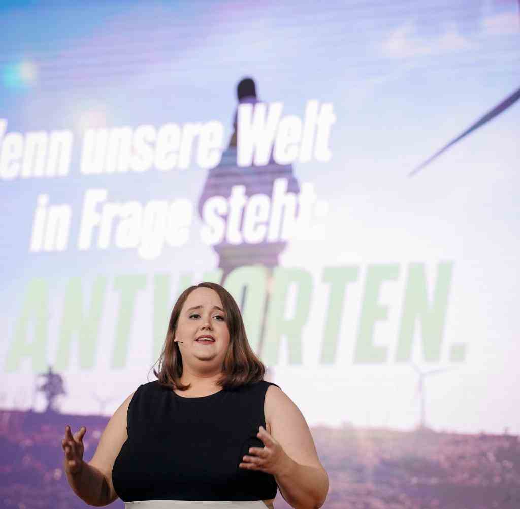 Ricarda Lang at the federal party conference of the Greens