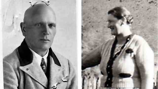 History of National Socialism: Daniel Wurth (left) and his opponent, Gertrud von Calker (right).  The two remained enemies for most of their lives.
