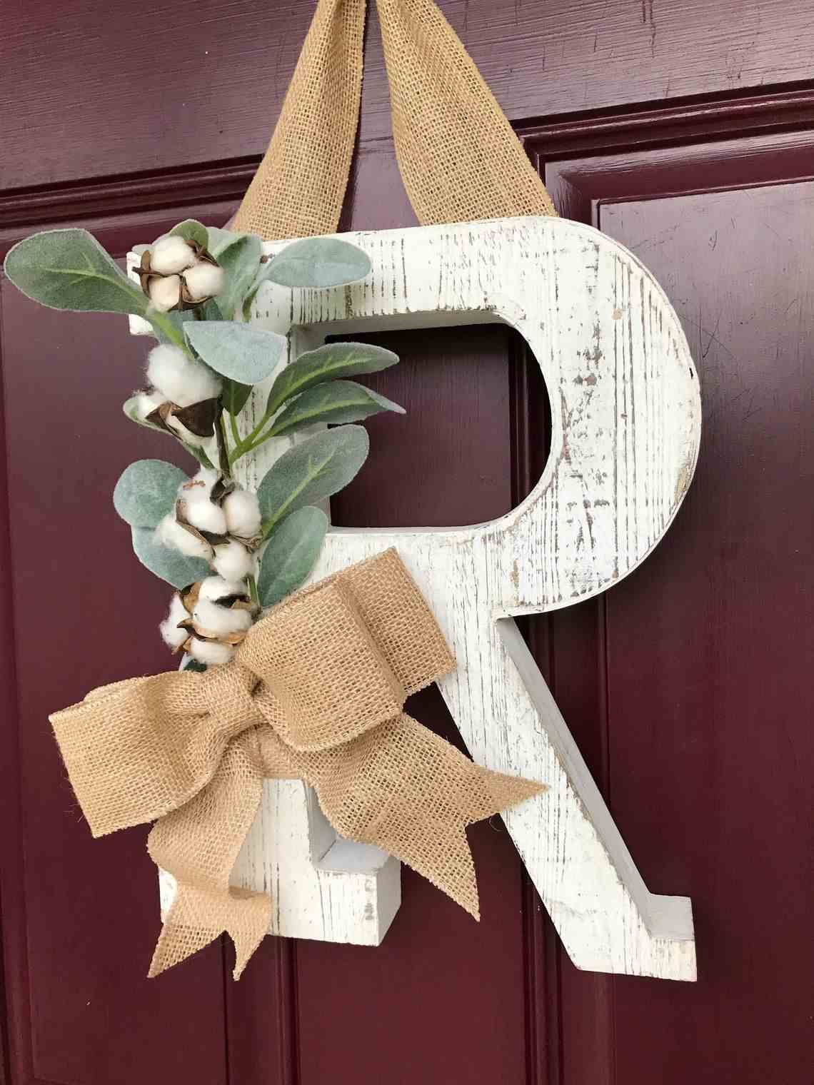 A Wooden Letter Xxl In The Entrance 