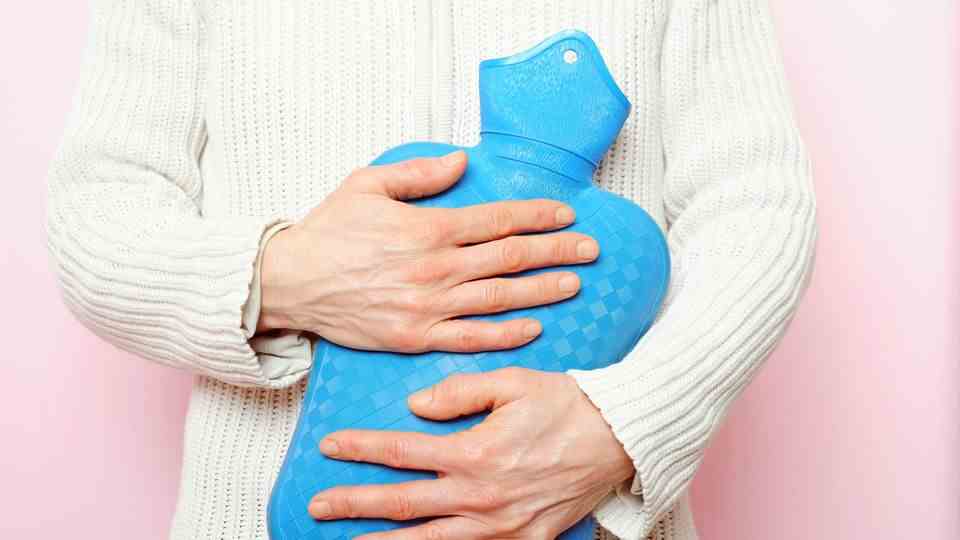 A hot-water bottle helps when the heating is off