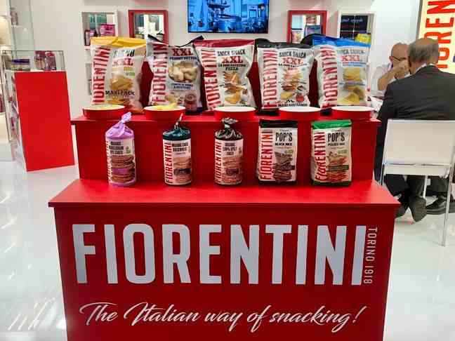 Snacking products from the Italian brand Fiorentini.