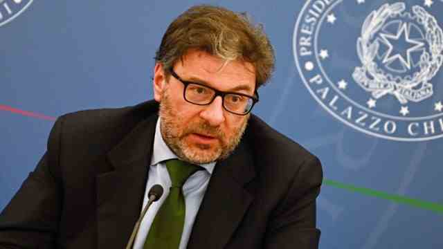 Italy's new government: Giancarlo Giorgetti is a friend of Mario Draghi.