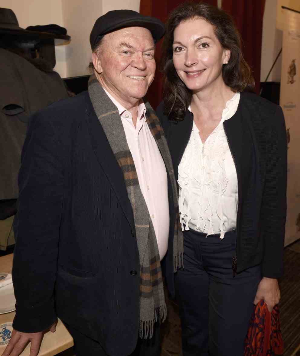 Heinz Winkler and his wife Daniela Hain at a New Year's reception