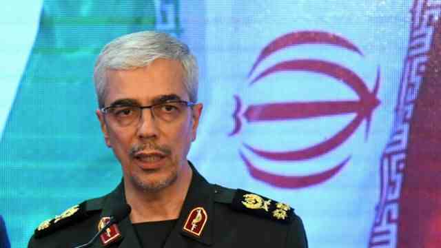 Drone attacks on Ukraine: At the top of the European sanctions list: the chief of staff of the Iranian army, Mohammad Hossein Bagheri.