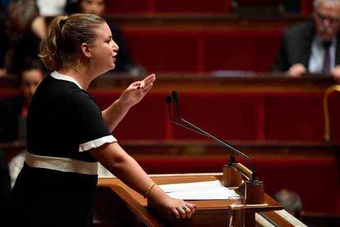 The president of the group La France insoumise at the National Assembly, Mathilde Panot, October 24, 2022.