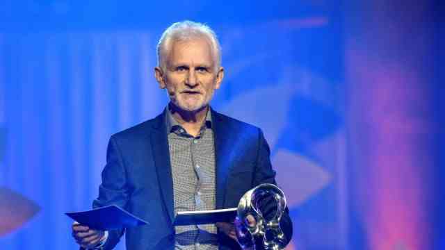 Oslo: Honored with the Nobel Peace Prize: the Belarusian human rights lawyer Ales Bialiatski