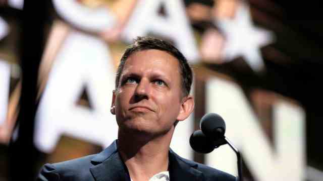 Drones: The billionaire Peter Thiel, 55, founded Paypal, was the first major investor in Facebook and found in 2016 that the Republican Donald Trump is the right president.