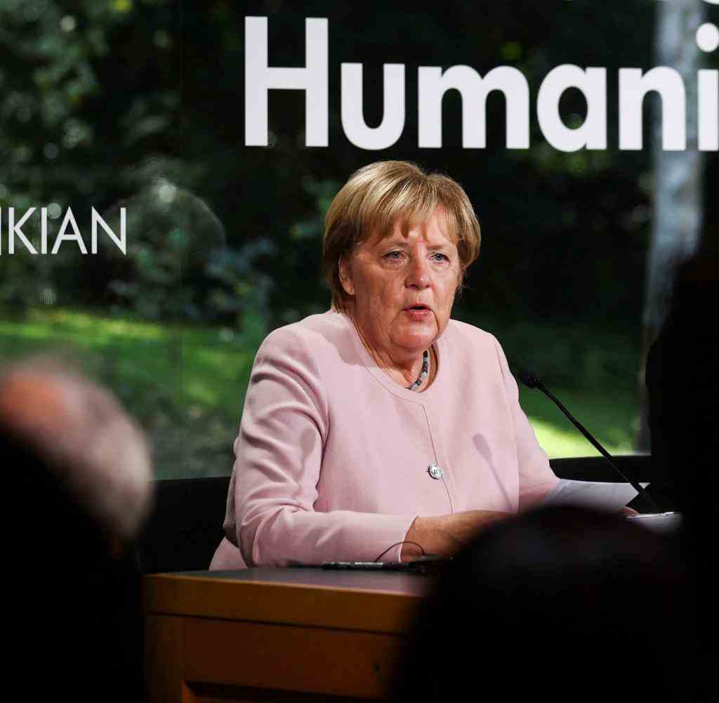 Ex-Bundeskanzlerin Angela Merkel in Portugal
