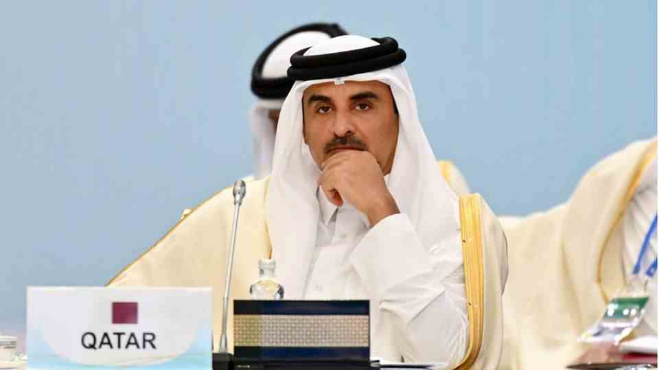 Emir Tamim Bin Hamad Al Thani, Head of State of Qatar, at the CICA Summit in Kazakhstan